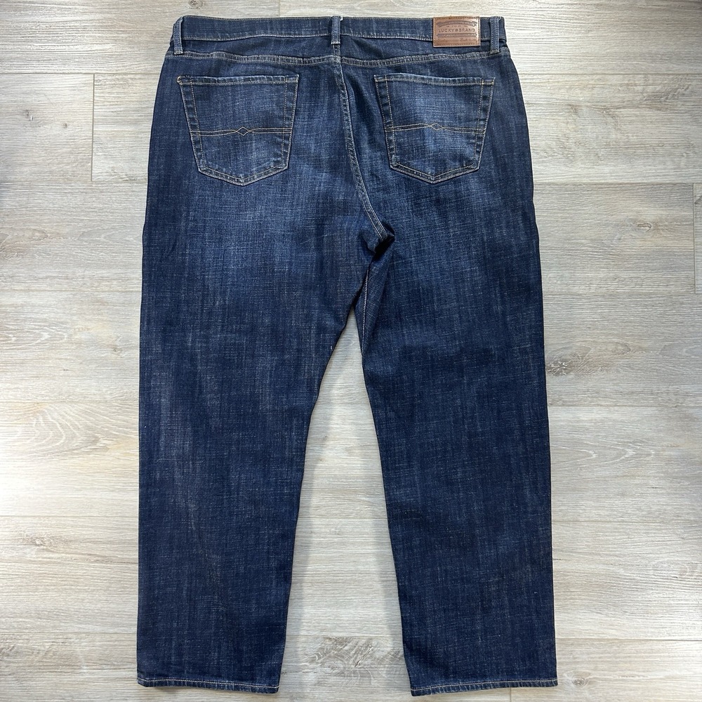 Lucky Brand 329 Classic Straight Leg 42x30(29.5) Dark Wash Denim Jeans Mens - Picture 5 of 14